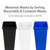 Glad Open Top Plastic Trash Cans | 12 Gallon, Blue | 2 Pack