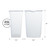 Glad Open Top Plastic Trash Cans | 12 Gallon, White| 2 Pack