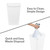 Glad Open Top Plastic Trash Cans | 12 Gallon, White| 2 Pack