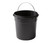 1.3 Gallon Matte Black Metal Bathroom Trash Can with Removable Inner Liner