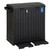 Nouva 76 Gallon Dual‑Compartment Outdoor Trash & Recycle Bin, Waterproof Garbage Can with Lid, Drip Tray & Secure Anchors for Patio Backyard Kitchen, Black