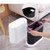 FIXOSHEE Large Push Type Trash Can Creative Plastic Oval for Home Office