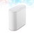 FIXOSHEE Large Push Type Trash Can Creative Plastic Oval for Home Office
