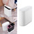 FIXOSHEE Large Push Type Trash Can Creative Plastic Oval for Home Office