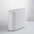 FIXOSHEE Large Push Type Trash Can Creative Plastic Oval for Home Office