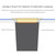 Stainless Steel Built-in Trash Can for Kitchen Countertop - Square/Round Recessed Waste Bin with Balanced Flap Cover - Space-Saving Wastebasket Solution for Organized Homes