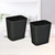 Beaupretty 2pcs Japanese Style Mini Trash Can 14l Black Plastic
