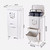 42L Double-Layer Kitchen Trash Can with Lid, Dual Removable Buckets, Drawer Storage, Foot-Open Lower Bin and Wheels