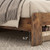YHJIV Wood Queen Bed Frame with Headboard, Vintage Brown