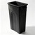 Slim 23 Gallon Narrow Black Heavy Duty Plastic Trash Can with Top Handle