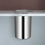Built-in 9L Round Trash Can - Brushed Stainless Steel Recycling Bin with Flipping Lid for Kitchen Cabinets, Workbenches, Restaurants, Hotels, and Offices