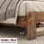 DWOYFO Wood Platform Bed Frame, Queen Bed Frame with Headboard, Dark Brown
