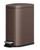 MOVECOM 13 Gallon / 50L Slim Step‑on Kitchen Trash Can, Rustproof Metal Garbage Bin with Soft‑Close Lid, Removable Inner Bucket & Rear Handle, Fingerprint‑Resistant Powder‑Coated Waste Bin, Brown