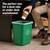 3 Gallon Green Recycling Wastebasket Under Desk Plastic Trash Can | 4 PACK