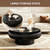 Round Fluted Coffee Table Modern Wood Drum Coffee Tables 31.5"