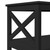 Yaheetech Black Coffee Table for Living Room, X-Design Storage Shelf, 39.5“