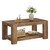 VASAGLE Coffee Table, 2-Tier Center Table with Rustic Charm and Clean Lines