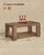 VASAGLE Coffee Table, 2-Tier Center Table with Rustic Charm and Clean Lines
