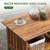 YOSHOOT 39.4" Farmhouse Coffee Table, Small Coffee Tables for Living Room