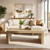 Tribesigns 47-Inch Rectangle Coffee Table, Farmhouse Wooden Rectangular Center Table with Spacious Tabletop, Large Center Cocktail Furniture for Living Room