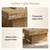 Tribesigns Coffee Table, 39.37'' Square Hollow Center Coffee Table