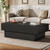 Tribesigns 55-Inch Wooden Coffee Table, Modern Rectangular Tea Table, Large Center Table for Living Room, Reception Room, Black
