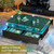 DWVO LED Coffee Table with Storage 4 Drawers, High Glossy, Modern, Black