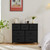 Sweetcrispy 7 Drawer Fabric Dresser for Bedroom Storage with Bins, Black