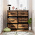 GcdPai Dresser 6 Fabric Drawer(16cm Height) Stand Leather Desktop