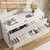 Jocoevol 6 Drawer Fluted Dresser, Modern Chest of Drawers for Bedroom with Hidden Handles, Wood Storage Organizer Cabinet for Living Room & Entryway, White (15.7" D x 47.3" W x 31.6" H)