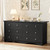 YESHOMY Black Dresser for Bedroom with 6 Drawer, 47.2" Organizer Drawers