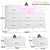 EnHomee White Dresser for Bedroom with LED Lights & Charging Station