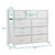 LUMTOK 10 Drawers Dresser with Fabric Bins for Bedroom,Closets，Greige