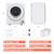 Euhomy Portable Clothes Dryer for Laundry, 1.5 Cu. Ft. Small Portable Dryers for Clothes, 120V Electric Dryer with Stainless Steel Drum, 850W Dryer Machine for Apartments, White