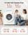 Euhomy Portable Clothes Dryer, 1.5 Cu.Ft. Portable Dryer, 850W Drying Machine with Front-Loading Stainless Steel Drum, 5 Functions, Suitable for Apartments, Dorms, RVs, Small Spaces