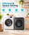Dessiz 110V Clothes Dryers 950W Dryer 1.6cu.ft Front Load Stainless Steel 11lbs Electric Dryers Machine with Exhaust pipe for Apartment,RVs,Dorms,Auto Stop and Easy Control