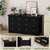 Shahoo Black Dresser for Bedroom with 6 Drawers, 47.2" Wood Dresser