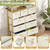 EZ2LIVE 9 Drawer Fabric Dresser, Bamboo Fabric Drawer Dresser, Large Capacity Storage, for Bedroom and Living Room