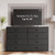 Furnulem Wide Dresser for Bedroom, TV Stand for 55'', 8 Drawer Dorm Dresser