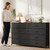 Furnulem Wide Dresser for Bedroom, TV Stand for 55'', 8 Drawer Dorm Dresser