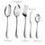 Silverware Set for 12 with Serving Utensil,Stainless Steel Flatware Cutlery