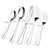 Silverware Set for 12 with Serving Utensil,Stainless Steel Flatware Cutlery