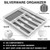 49-Piece Silverware Set with Organizer, Heavy Duty Stainless Steel Flatware Set for 8, Cutlery Utensil Sets with Steak Knives, Rust-proof, Mirror Polished, Dishwasher Safe, Heavy Duty