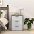 GOFLAME 3-Drawer Dresser, Modern Chest of Drawers, Floor Wooden Storage Organizer with 3 Pull-Out Drawers, Freestanding Utility Storage Cabinet for Living Room, Bedroom, Entryway, Study