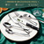 49-Piece Silverware Set with Bamboo Organizer,Flatware Utensil Set for 8