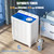 Auertech Portable Washing Machine, 28lbs Twin Tub Washer Mini Compact Laundry Machine with Drain Pump, Semi-automatic 18lbs Washer 10lbs Spinner Combo for Dorms, Apartments, RVs