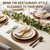 48 PCS NO-FADING Black Silverware Set with Steak Knives, Flatware for 8