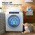 Bonnlo 3.5 Cu.Ft Clothes Dryer for Laundry, Electric Clothes Dryer, White
