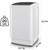Nictemaw Portable Washing Machine, 20Lbs 2.8 Cu.ft Turbo Wash for Home RV