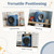 Auertech Portable Washer and Dryer Combo, 28 Lbs Twin Tub Washing Machine, 1.5 Cu.Ft Compact Clothes Dryer, Portable Washing Machine and Dryer Set for Laundry Apartment, RV, Dorm, Blue